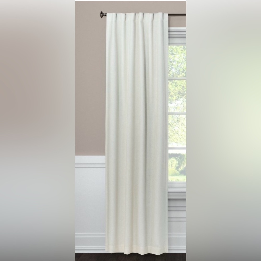 Threshold Cream Blackout Curtain Panel (95 inches)